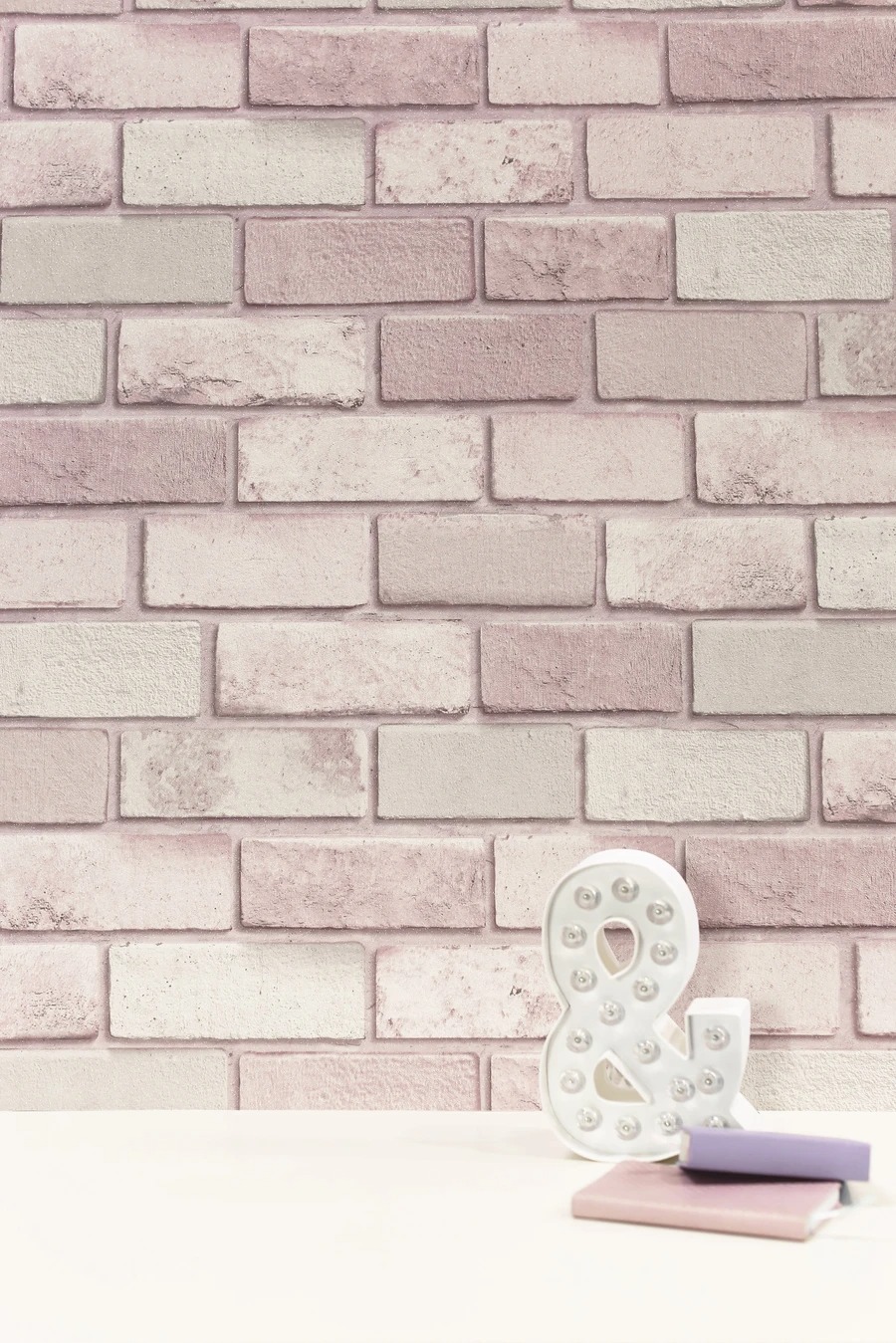 Diamond Pink Brick - Wallpaper Installation Melbourne