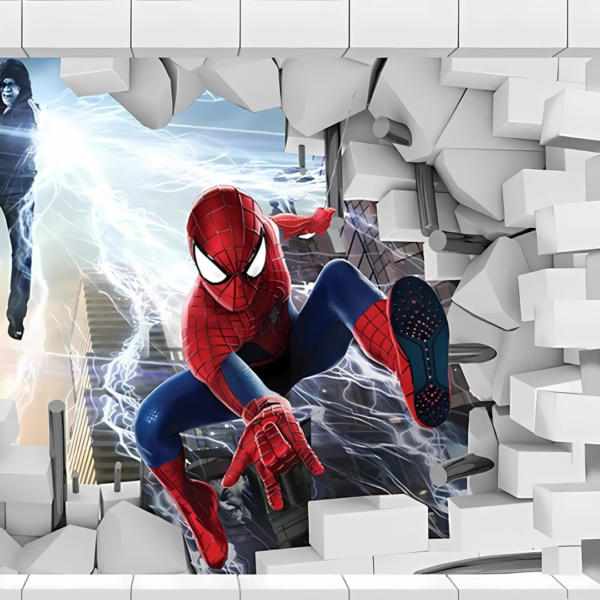 The Amazing Spider Man and Electro Action Wall Mural For Kids Room - Image 5