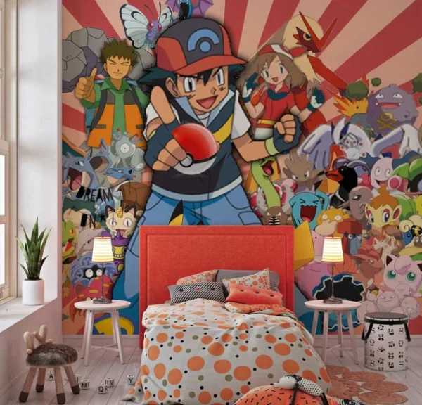 Pokémon's Characters Wall Mural