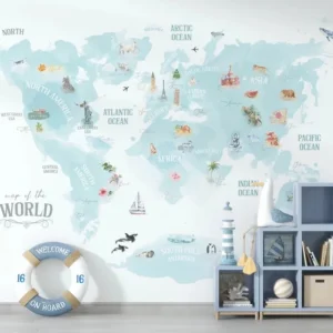 Hamptons style Worldmap