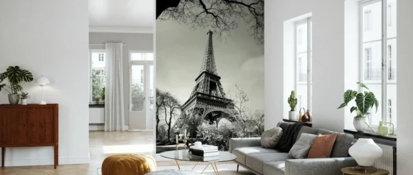 Eiffel Tower Wall Mural – Iconic Paris Landmark for Elegant Spaces - Image 2