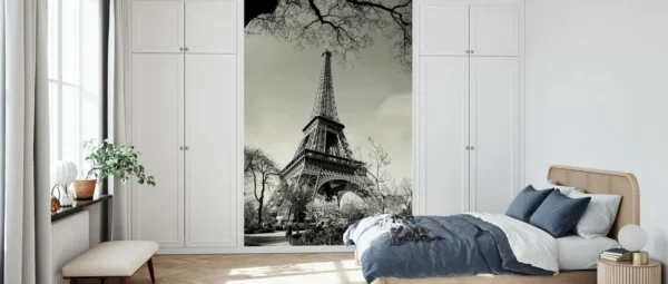 Eiffel Tower Wall Mural – Iconic Paris Landmark for Elegant Spaces