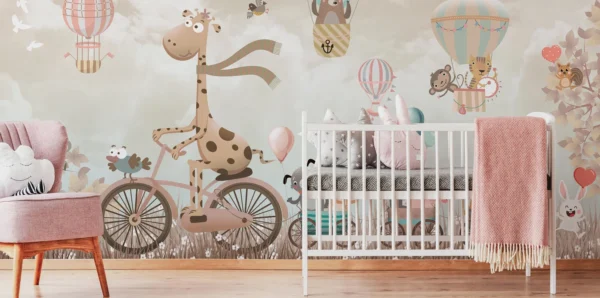 Adventure on Bicycle Kids Wallpaper