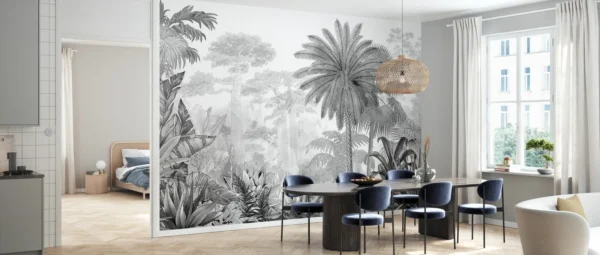 Tropical Eden Floral Wallpaper